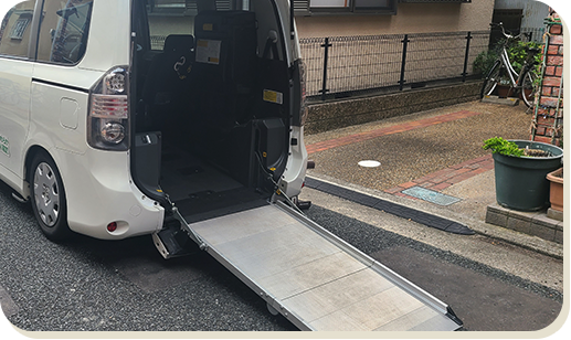 完全予約制で指定の時間にお迎え